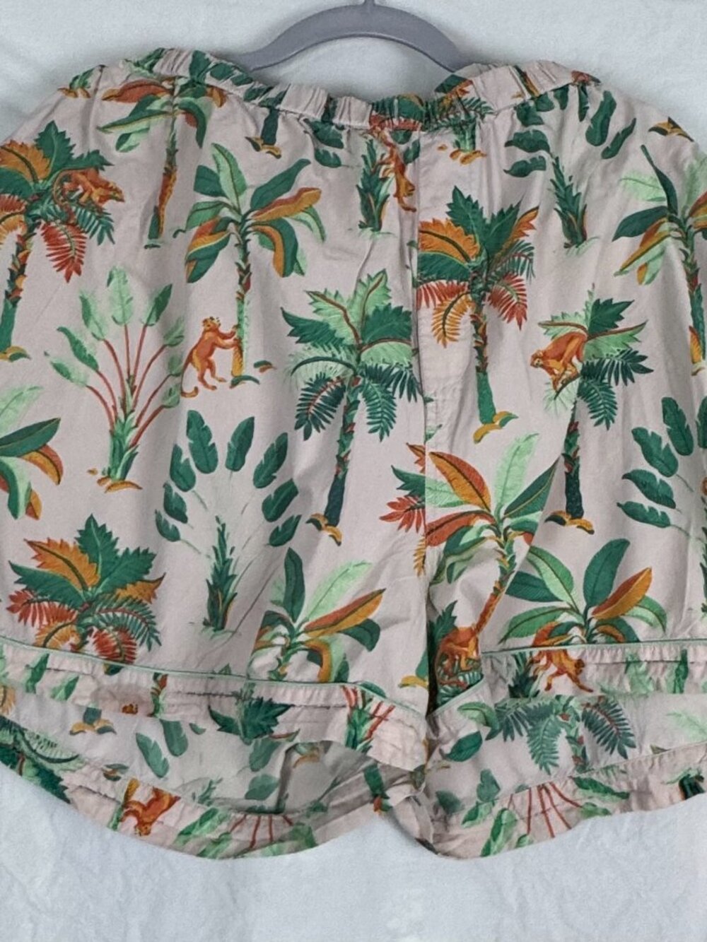 Printfresh Size 4X Pink Monkey print short sleeve pajama set - Picture 3 of 3